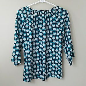 LOFT Tops - Ann Taylor LOFT Circle Print Blouse LOFT Tops - Ann Taylor LOFT Circle Print Blouse